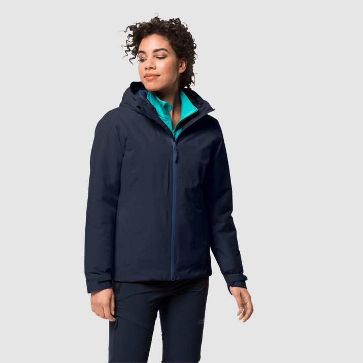 Jack Wolfskin Womens Argon Storm Winter Jacket Navy 548903JCQ